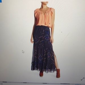 Joie Silk Maxi Skirt